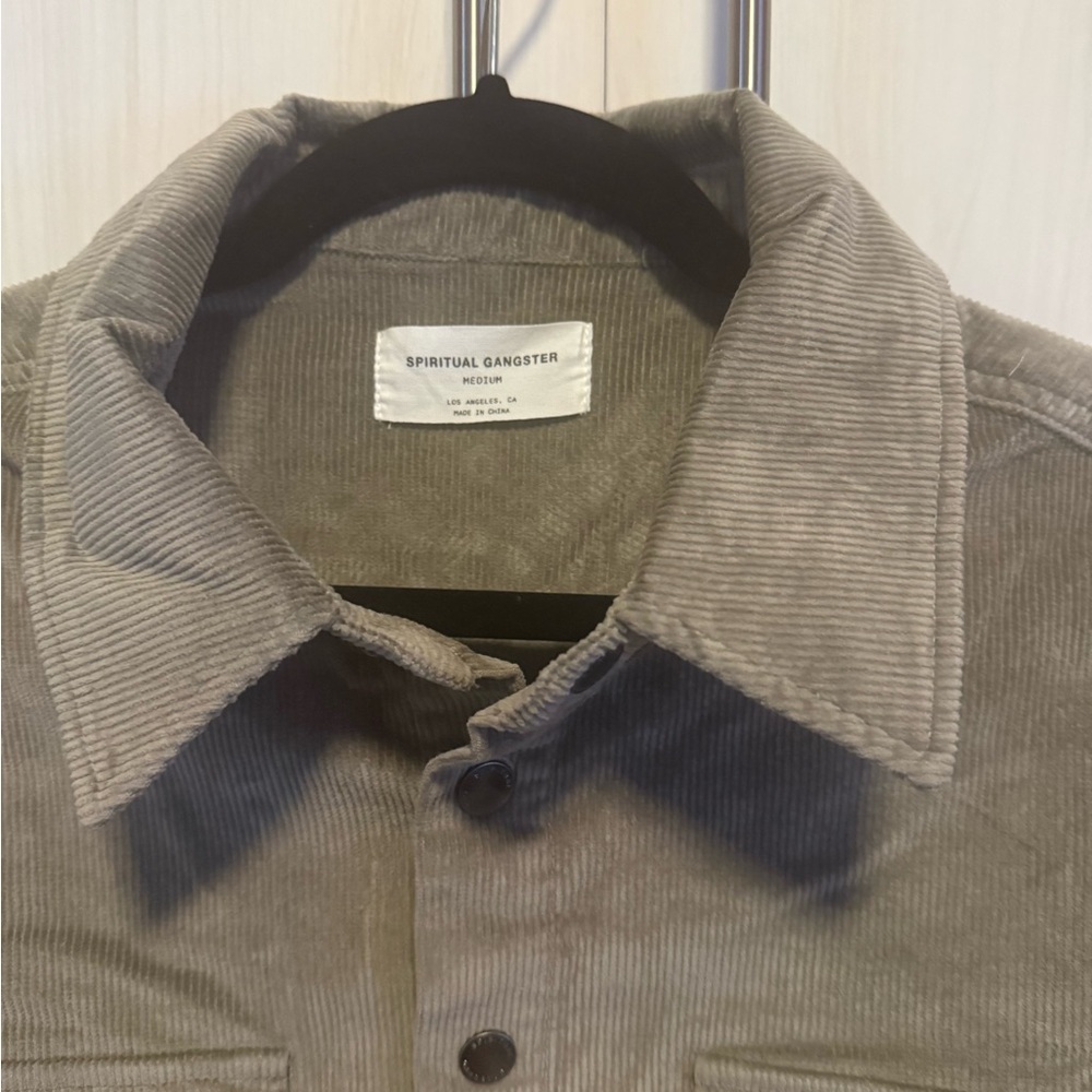 Spiritual Gangster Crop Corduroy Shirt Jacket Size Medium NWT - Picture 7 of 9